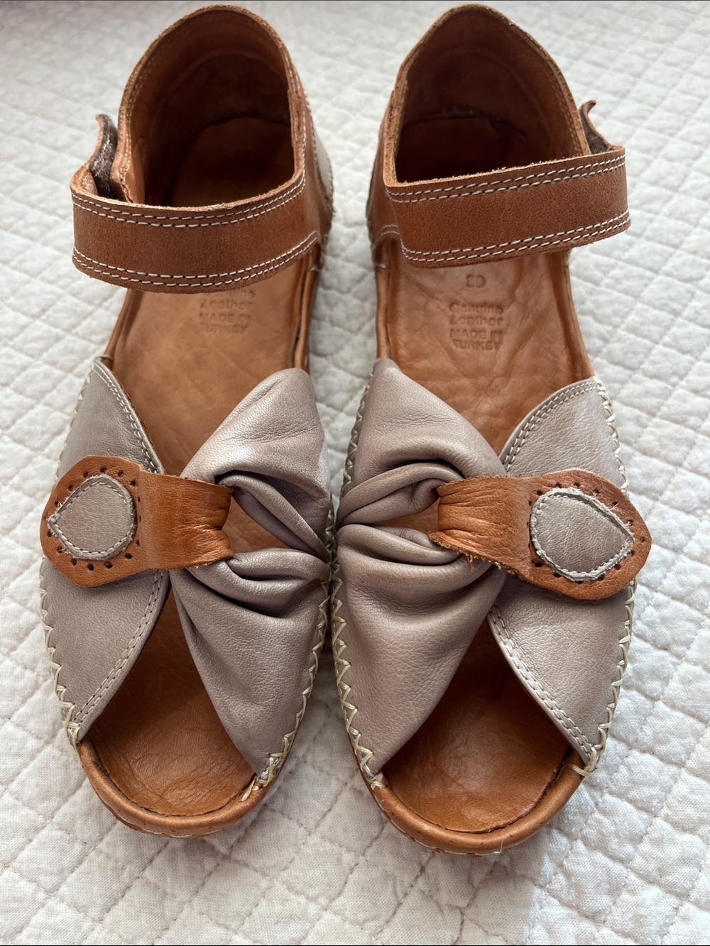 Spring step huxford leather sandals eu size 39